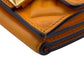 FENDI Tri-fold wallet leather Orange Embossed FF Bucket