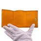 FENDI Tri-fold wallet leather Orange Embossed FF Bucket