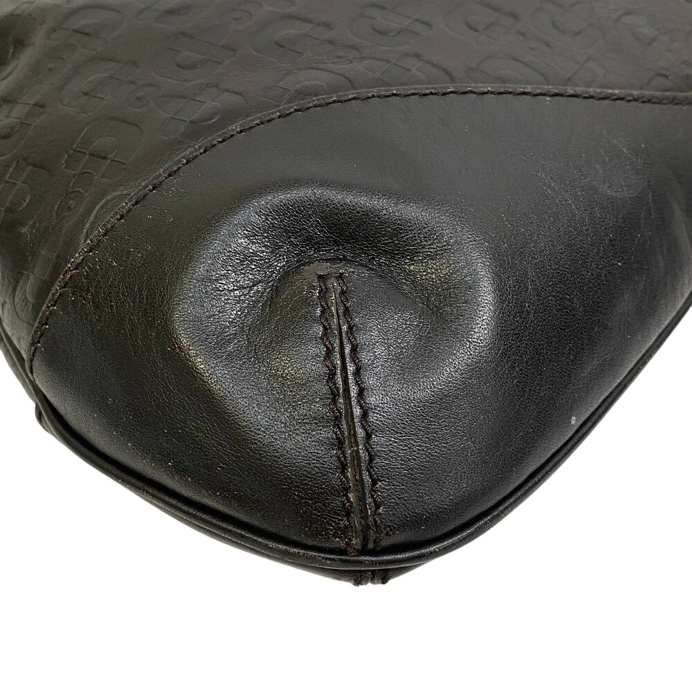 GUCCI Shoulder Bag 272386 leather black Horsebit 1995 Hobo bag Women Used Authentic