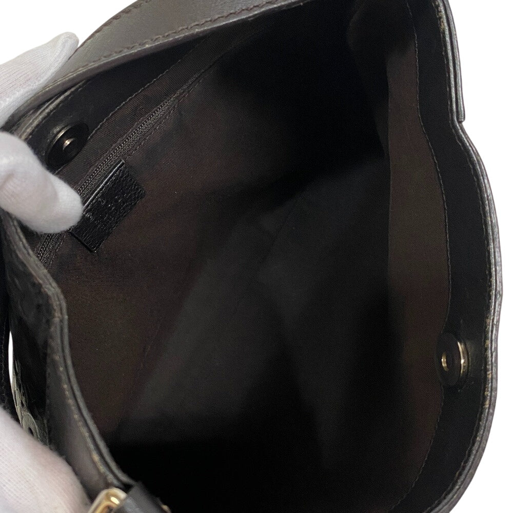 GUCCI Shoulder Bag 272386 leather black Horsebit 1995 Hobo bag Women Used Authentic