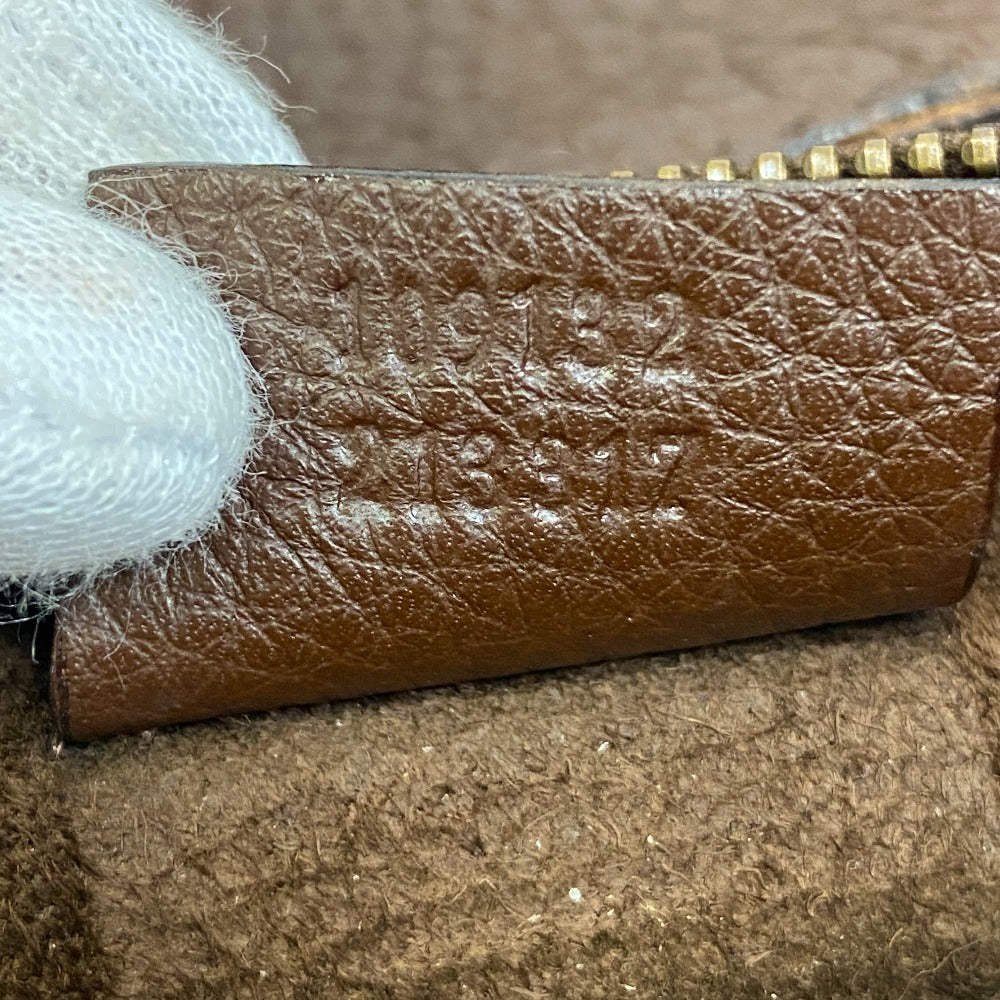 GUCCI Shoulder Bag 109132 leather Brown Tote Bag Brown Leather Pocket Tote Bag Women Used Authentic
