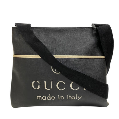 GUCCI Shoulder Bag PVC, Canvas black