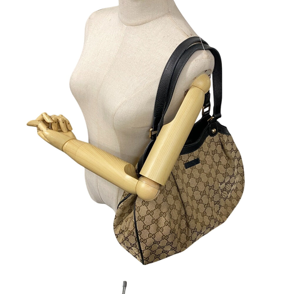 GUCCI Tote Bag 388919 GG canvas beige GG canvas Tote Bag Women Used Authentic