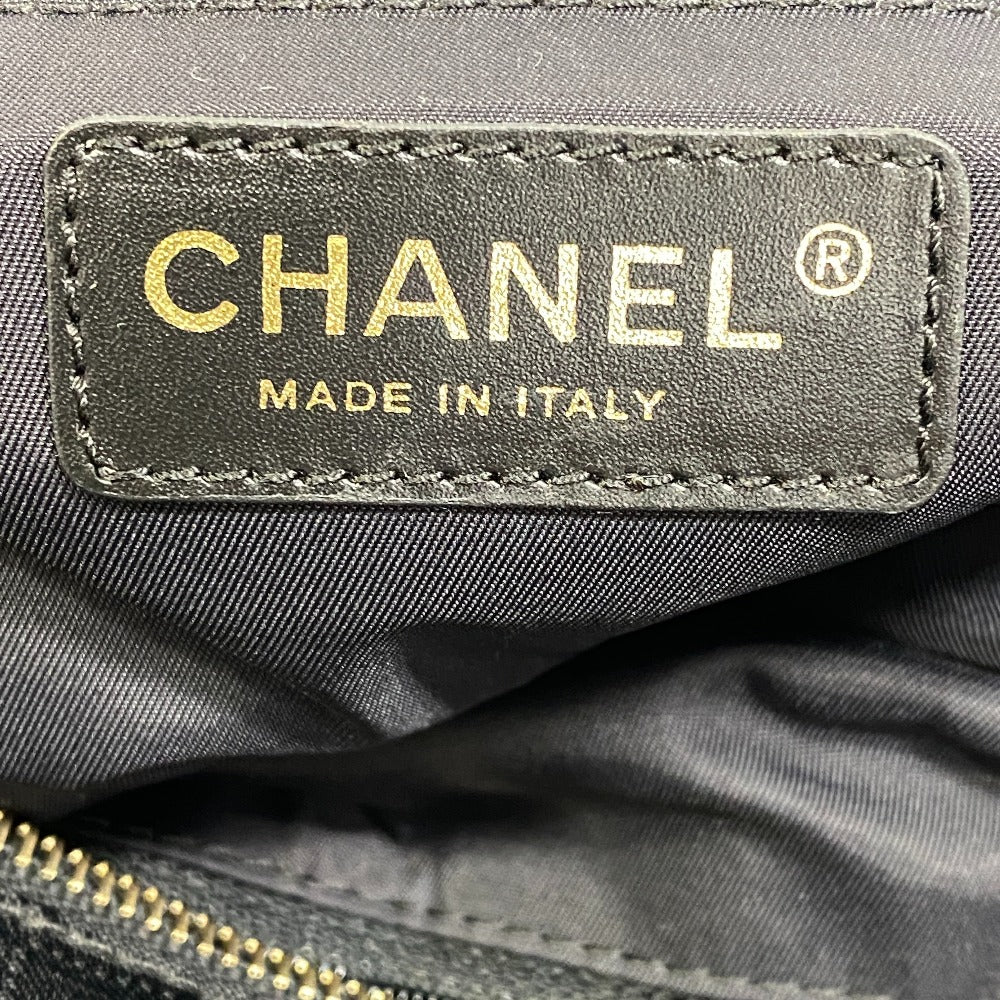 CHANEL Tote Bag Nylon, Leather black New travel line GM