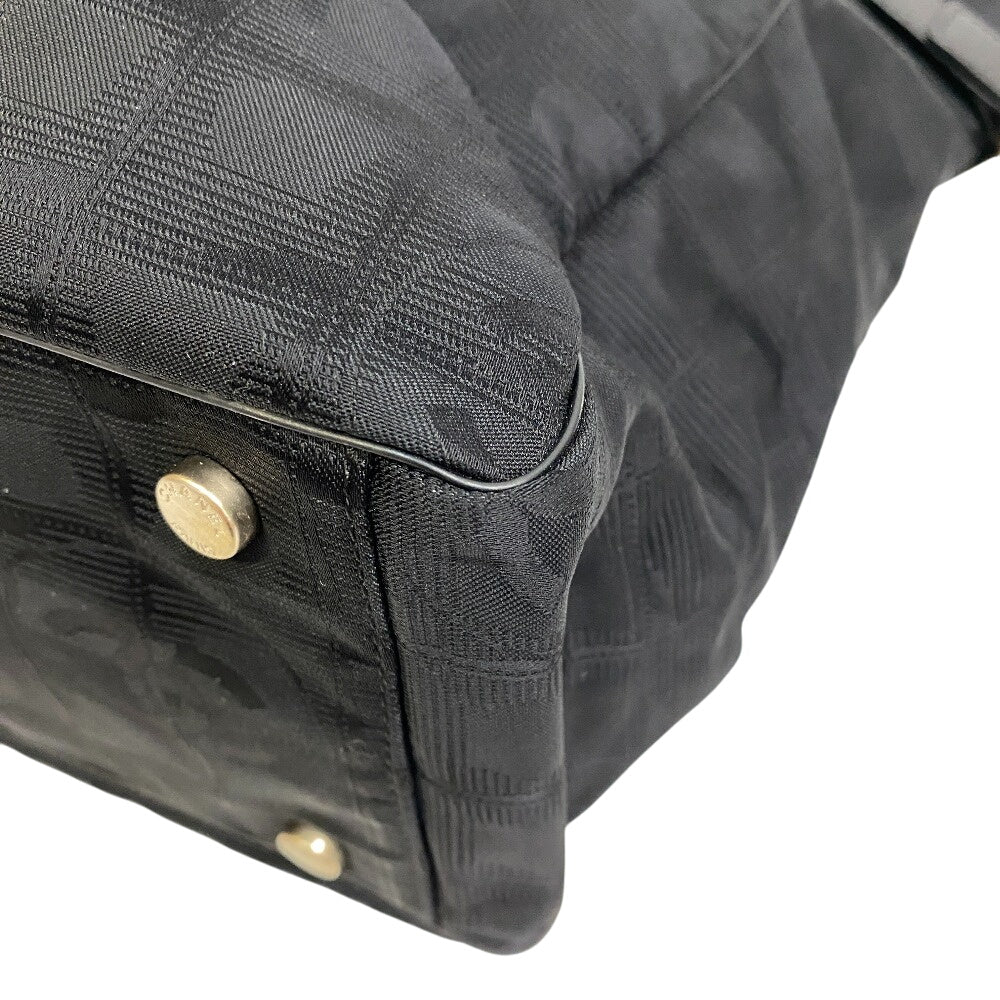 CHANEL Tote Bag Nylon, Leather black New travel line GM