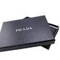 PRADA Bifold Wallet 1ML009 leather black W pocket Safiano Women Used Authentic