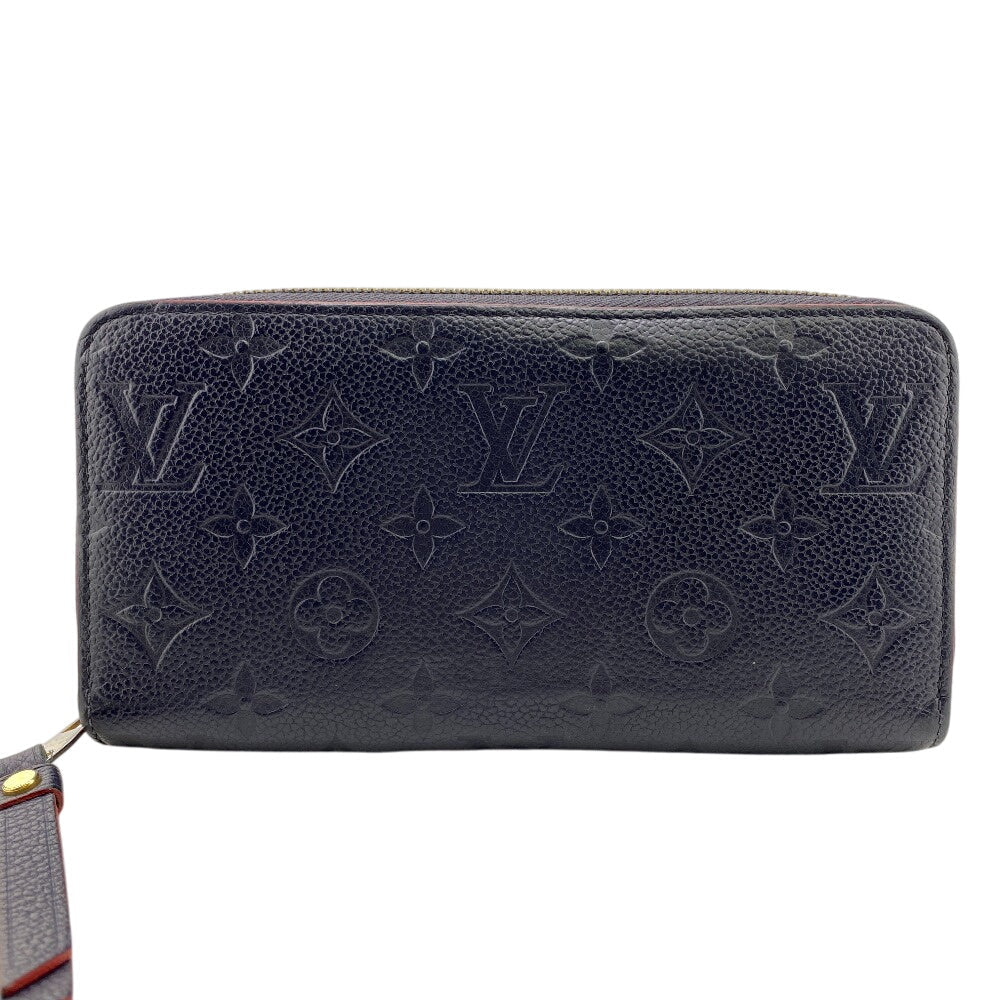 LOUIS VUITTON Long Wallet Purse M62121 Monogram Ann Platt Navy Monogram Pattern Zippy wallet