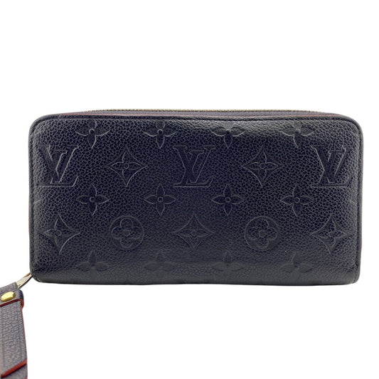 LOUIS VUITTON Long Wallet Purse M62121 Monogram Ann Platt Navy Monogram Pattern Zippy wallet