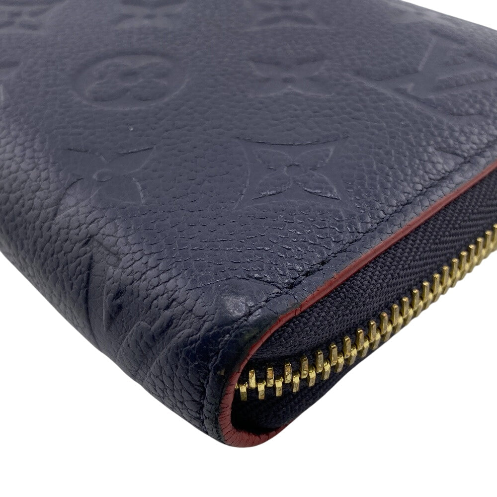 LOUIS VUITTON Long Wallet Purse M62121 Monogram Ann Platt Navy Monogram Pattern Zippy wallet