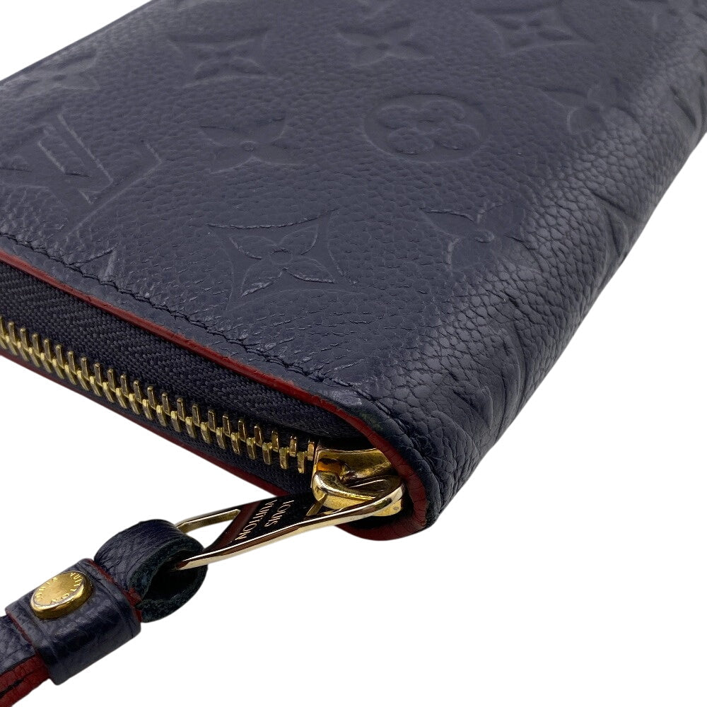 LOUIS VUITTON Long Wallet Purse M62121 Monogram Ann Platt Navy Monogram Pattern Zippy wallet