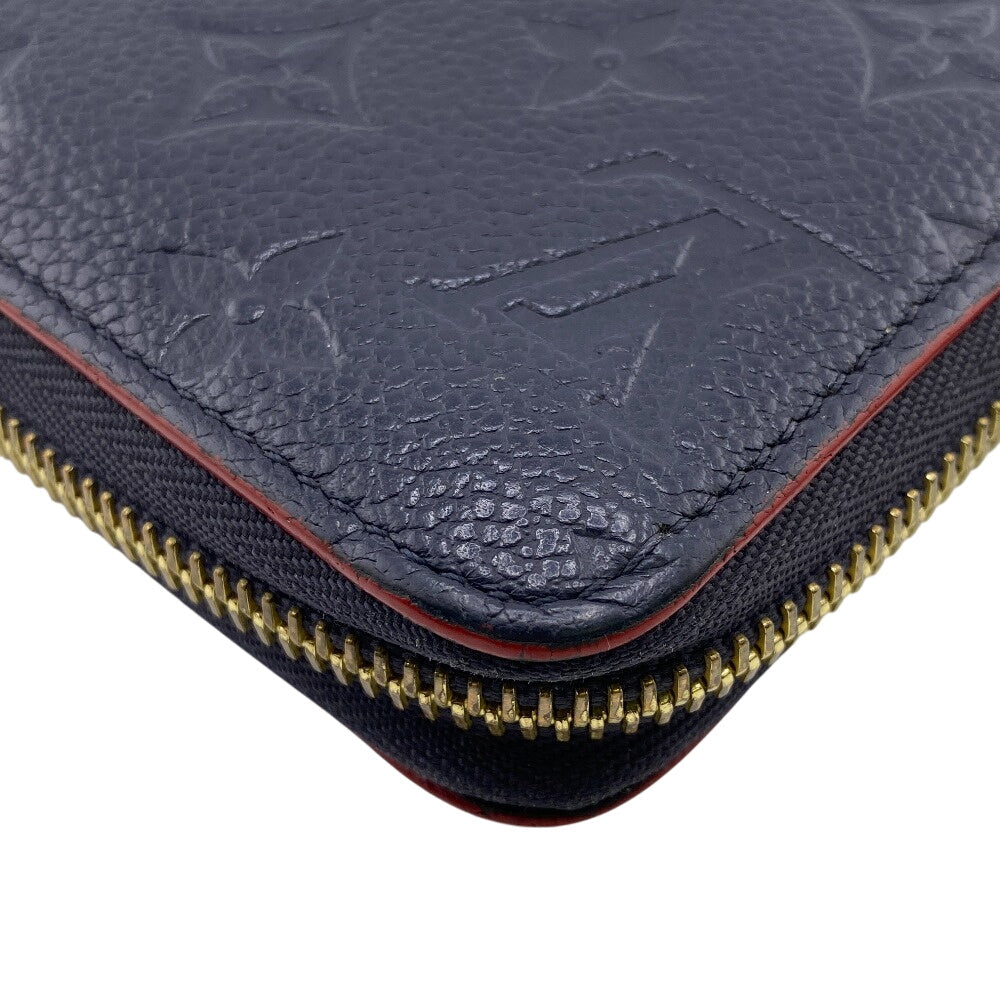 LOUIS VUITTON Long Wallet Purse M62121 Monogram Ann Platt Navy Monogram Pattern Zippy wallet