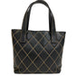 CHANEL Tote Bag Kid Calfskin Leather black Wild stitch