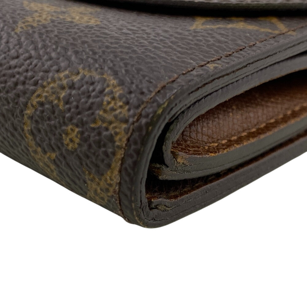 LOUIS VUITTON Tri-fold wallet M60253 Monogram Brown Portefeuille Helene
