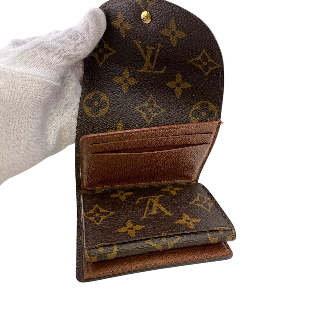 LOUIS VUITTON Tri-fold wallet M60253 Monogram Brown Portefeuille Helene