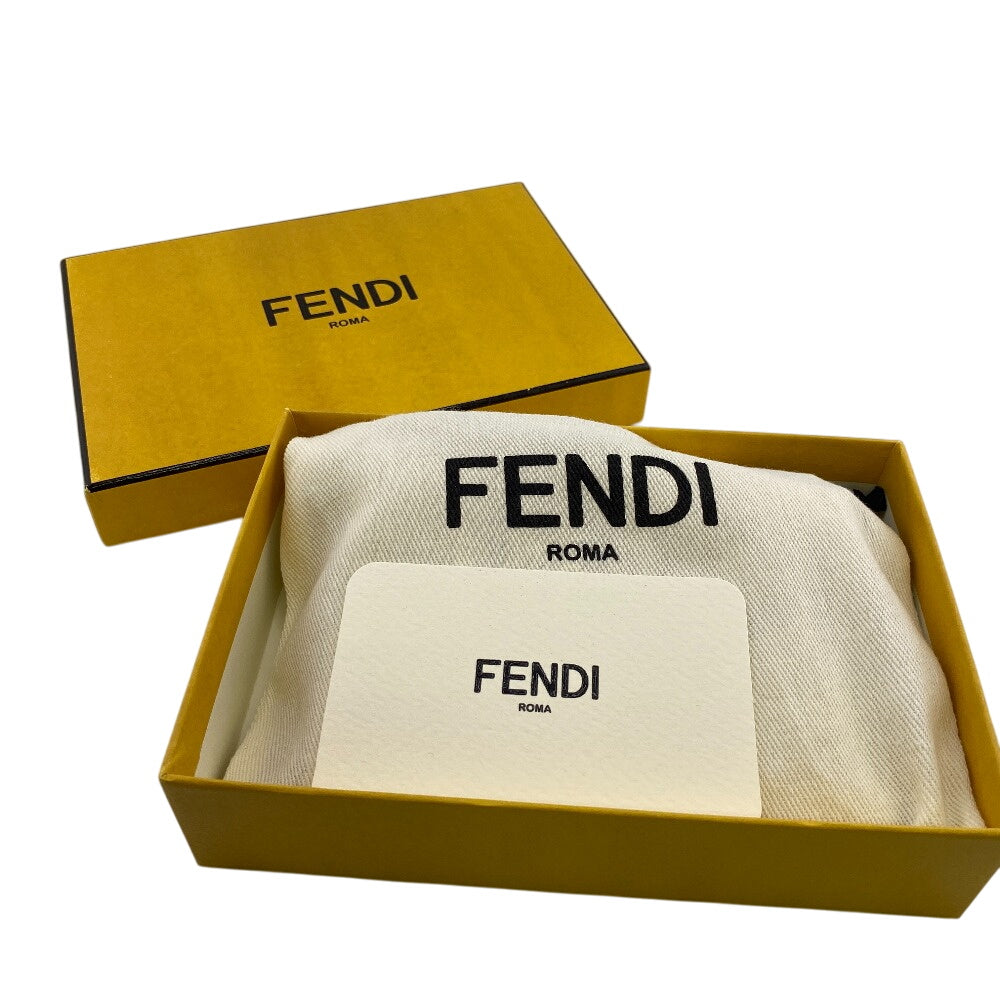 FENDI Bifold Wallet 8M0447 Calfskin white Rome