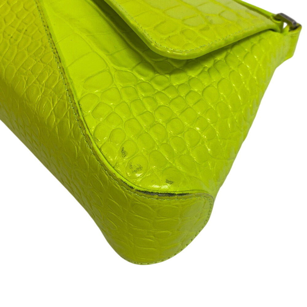 BALENCIAGA Shoulder Bag 695648 leather yellow Neon color