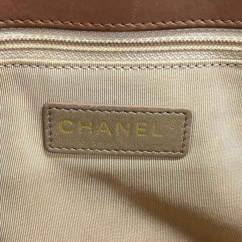 CHANEL Shoulder Bag lambskin Brown Gabriel accordion