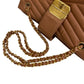 CHANEL Shoulder Bag lambskin Brown Gabriel accordion