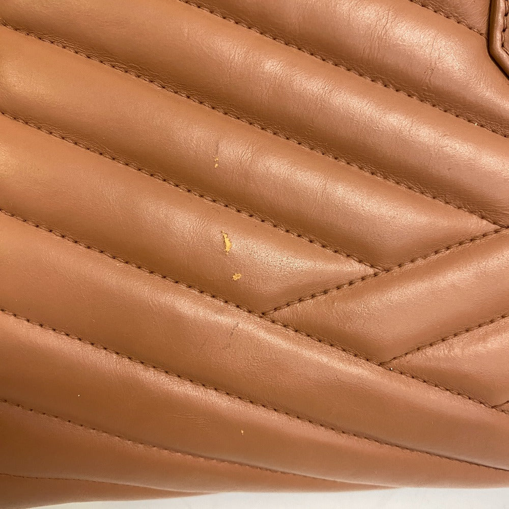 CHANEL Shoulder Bag lambskin Brown Gabriel accordion