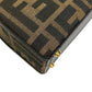 FENDI Handbag canvas Brown Zucca