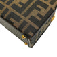 FENDI Handbag canvas Brown Zucca