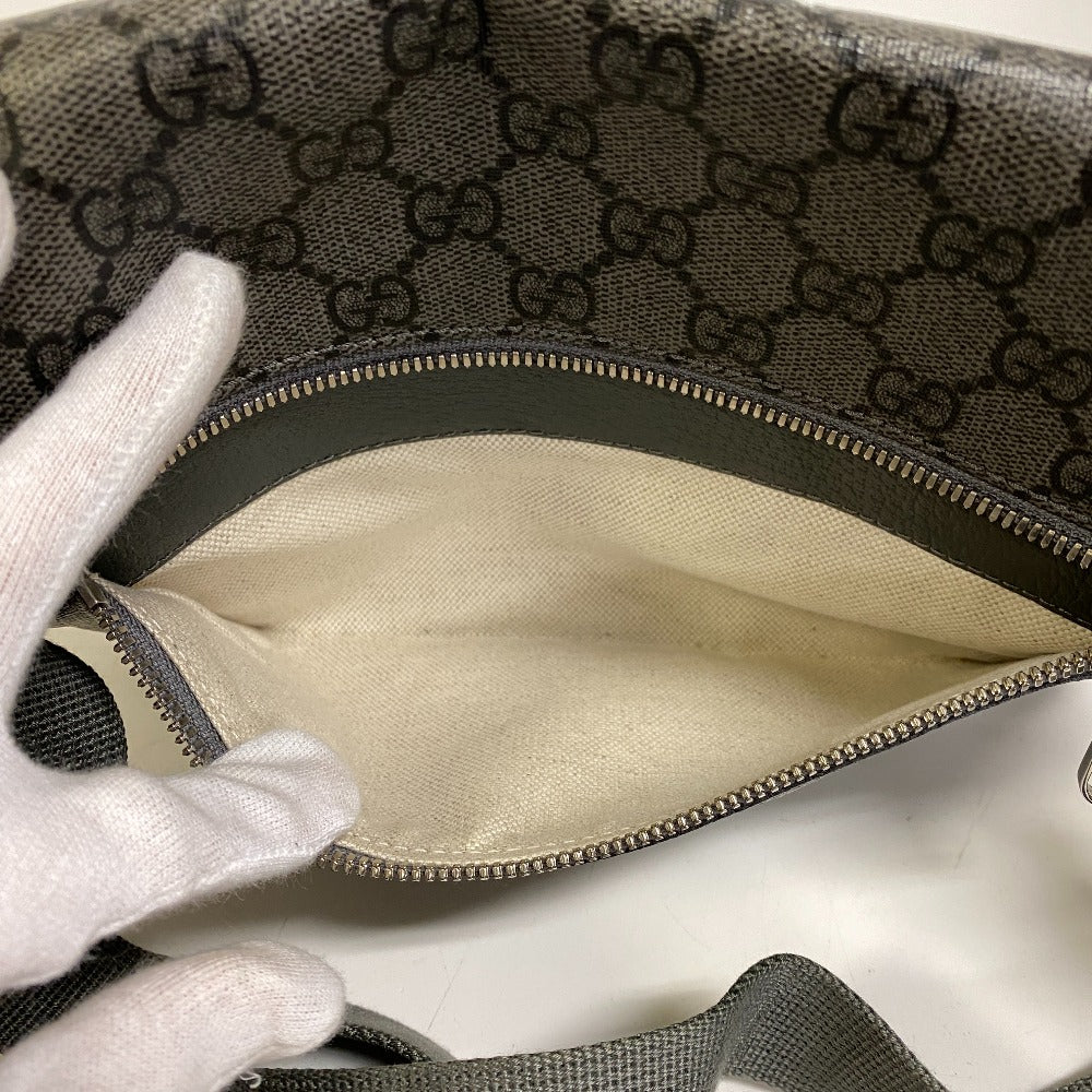 GUCCI Waist bag 733868 GG Supreme Canvas gray GG Supreme Canvas