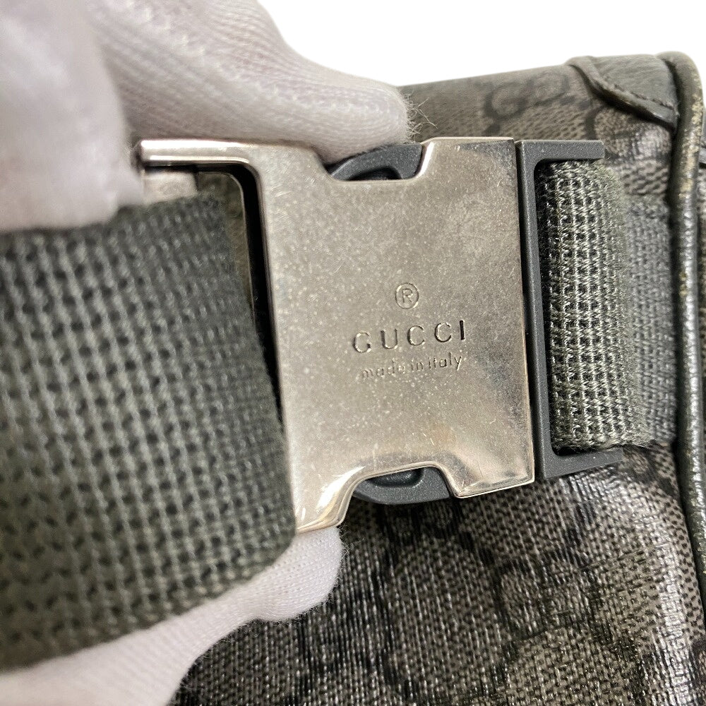 GUCCI Waist bag 733868 GG Supreme Canvas gray GG Supreme Canvas
