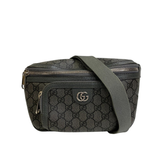 GUCCI Waist bag 733868 GG Supreme Canvas gray GG Supreme Canvas