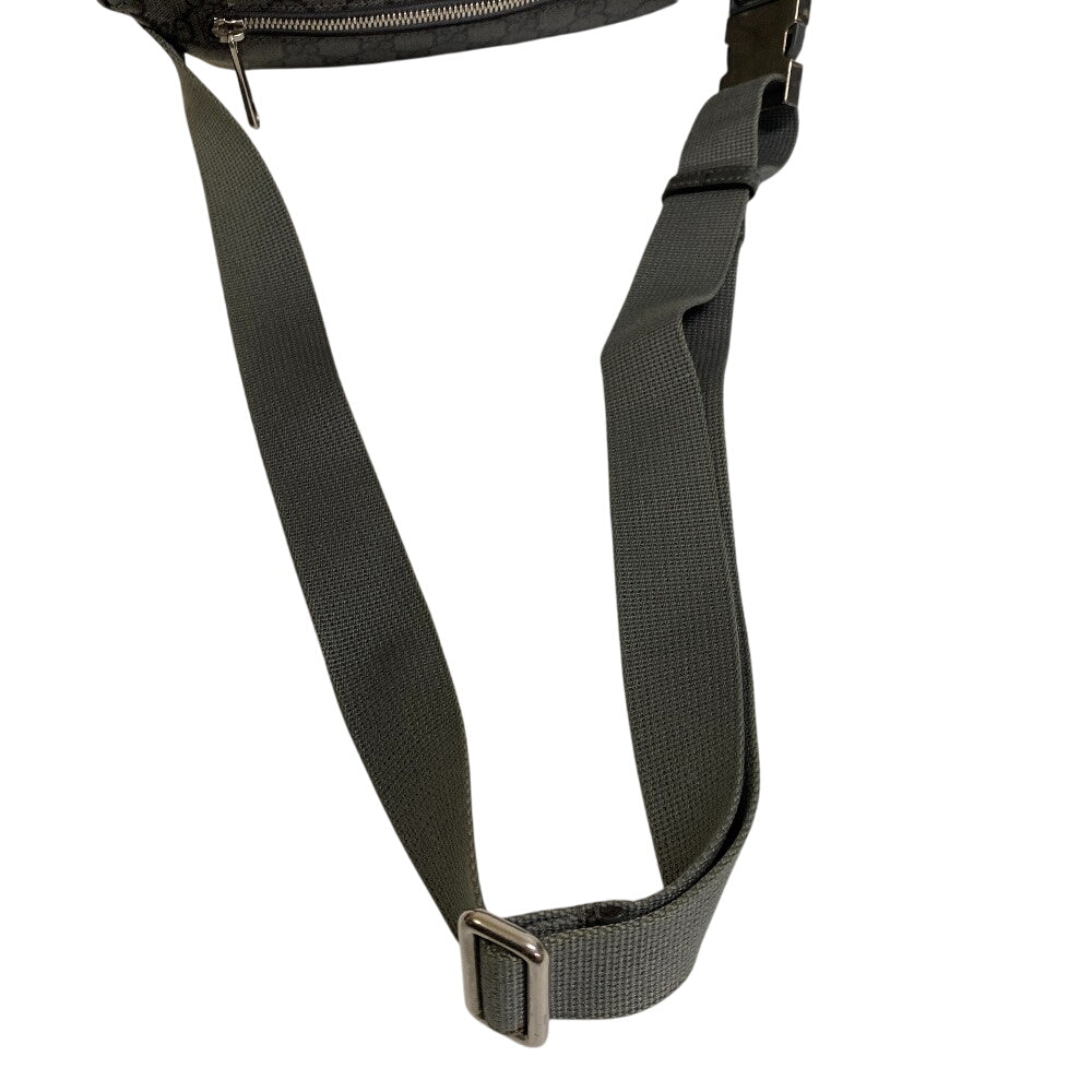 GUCCI Waist bag 733868 GG Supreme Canvas gray GG Supreme Canvas