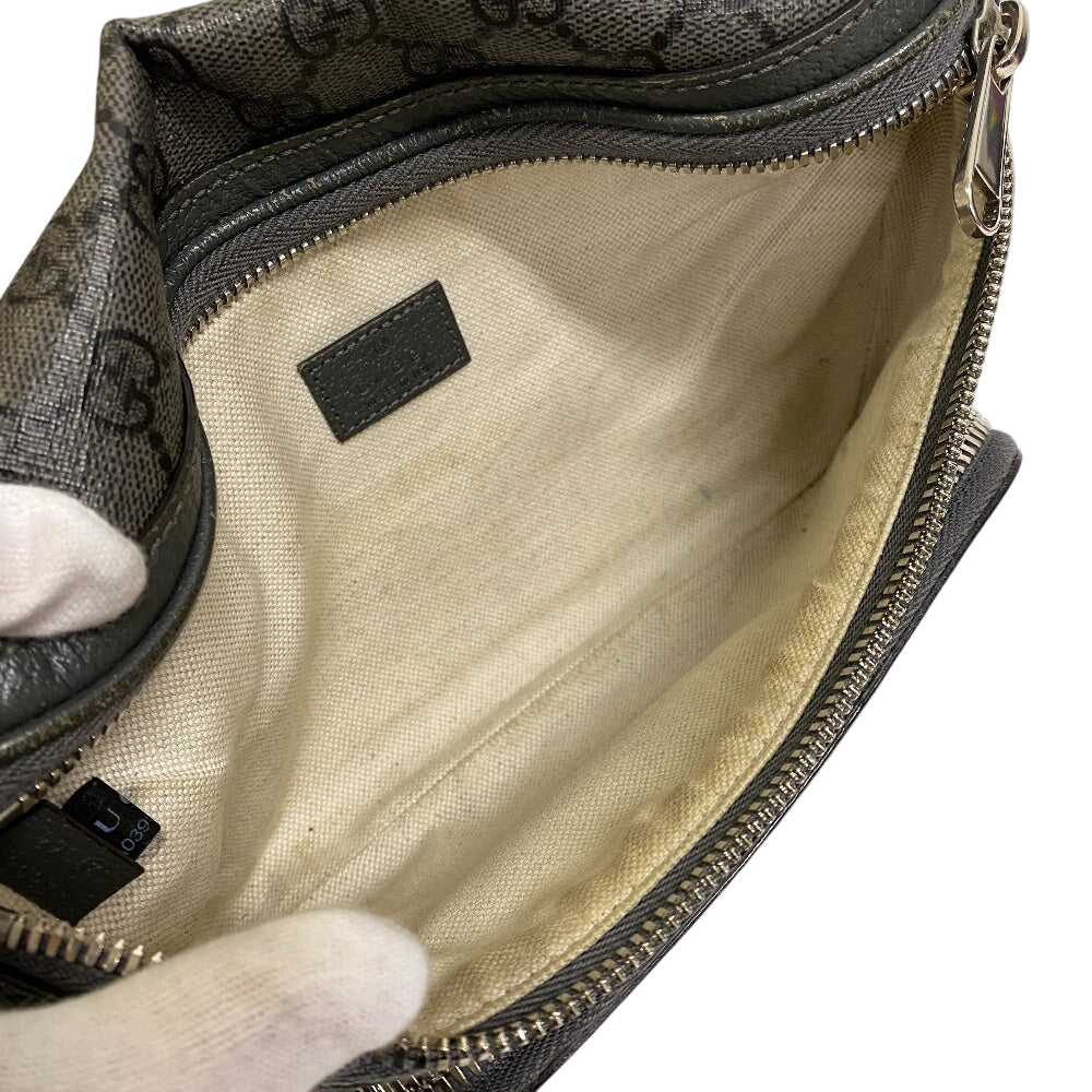 GUCCI Waist bag 733868 GG Supreme Canvas gray GG Supreme Canvas