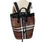 BURBERRY Backpack PVC, Leather Brown Nova Check