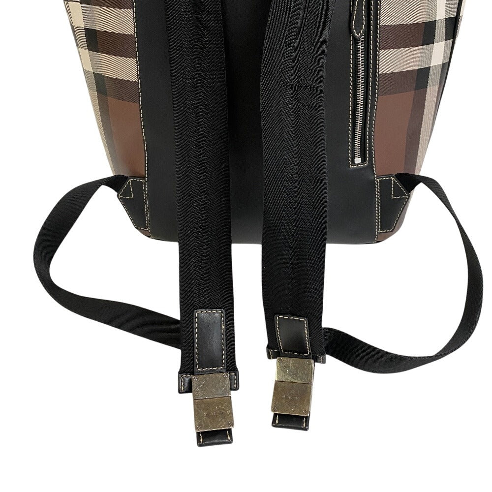 BURBERRY Backpack PVC, Leather Brown Nova Check
