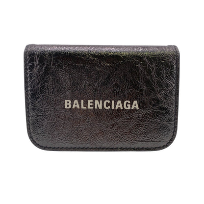 BALENCIAGA Tri-fold wallet leather black