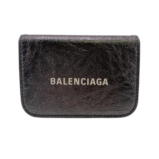 BALENCIAGA Tri-fold wallet leather black