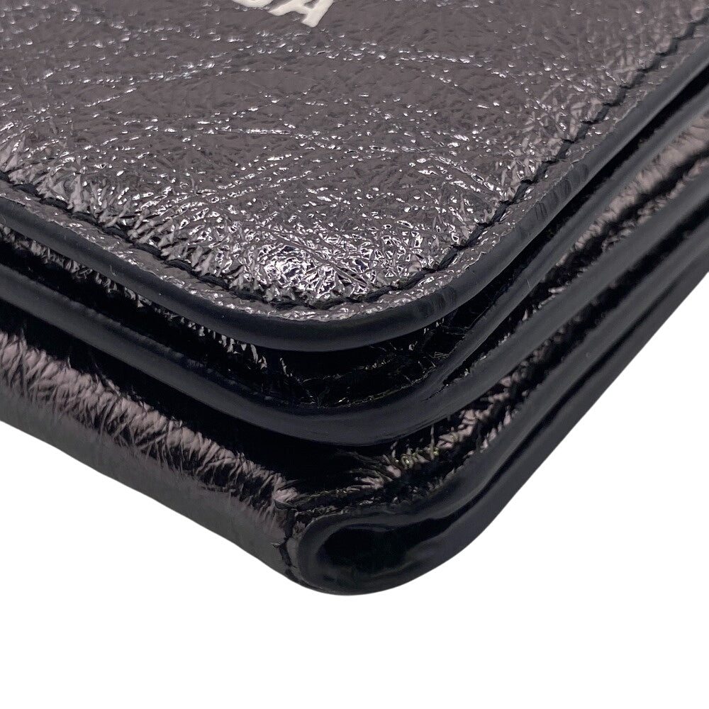 BALENCIAGA Tri-fold wallet leather black
