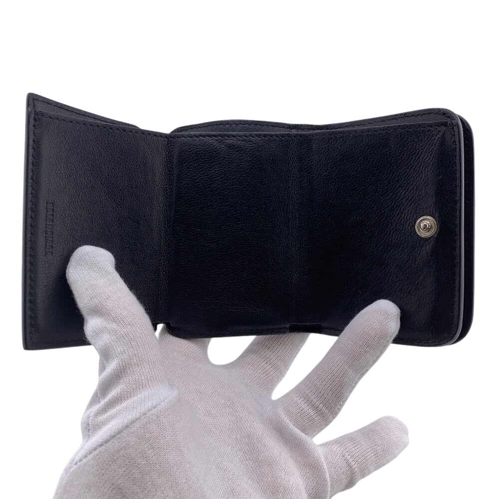 BALENCIAGA Tri-fold wallet leather black