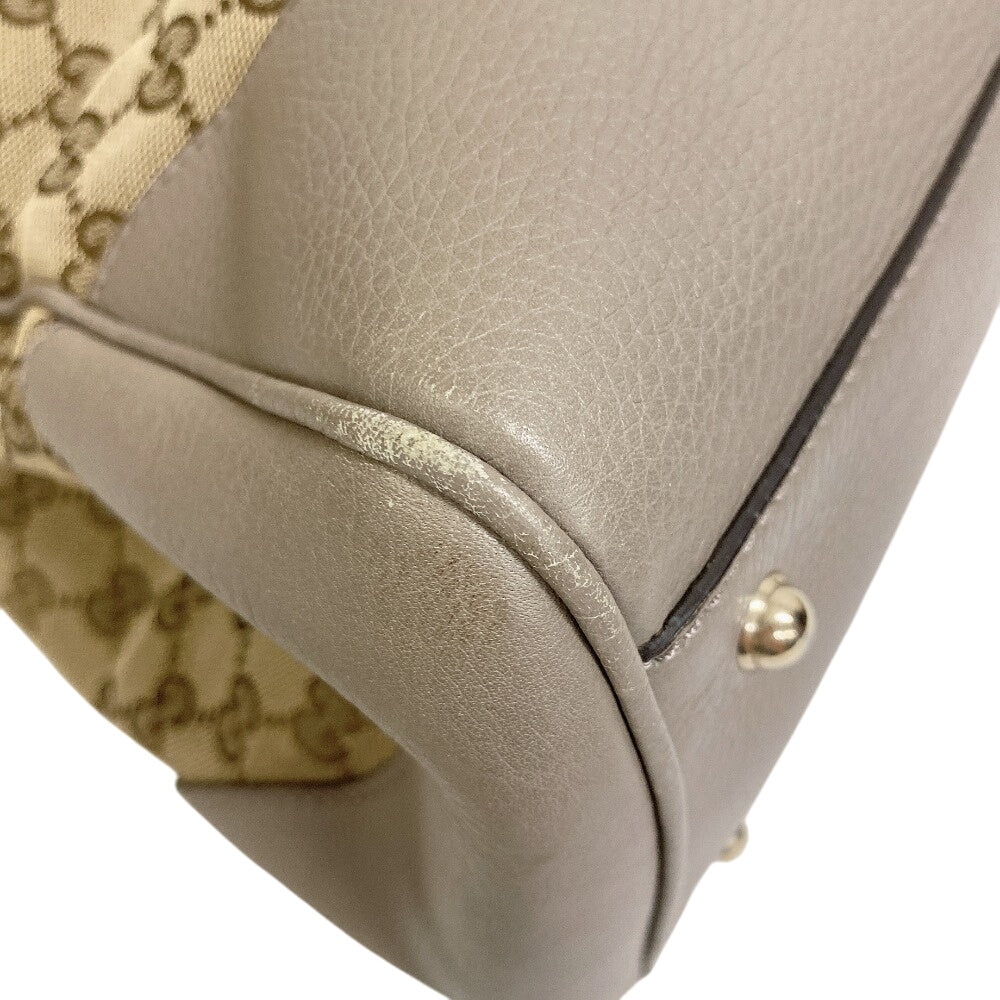 GUCCI Handbag 282317 GG canvas Brown Bamboo