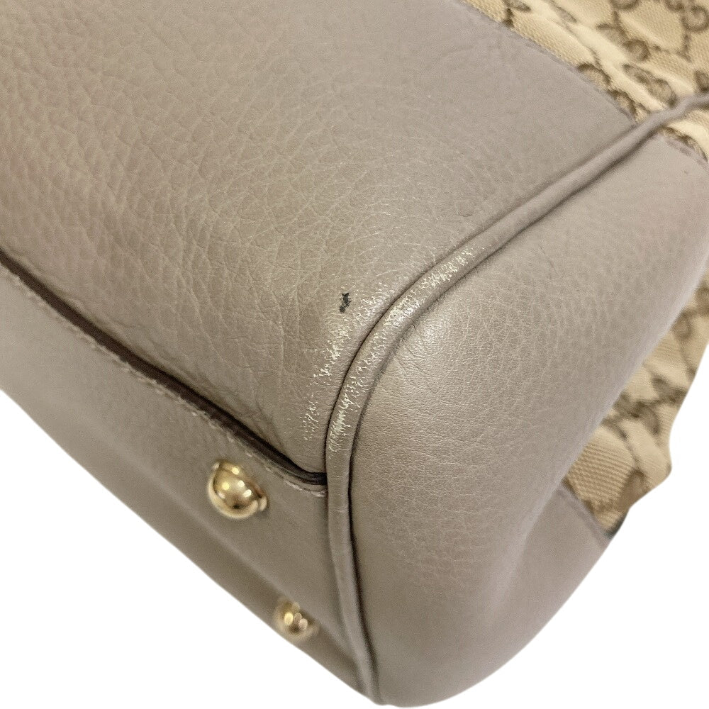 GUCCI Handbag 282317 GG canvas Brown Bamboo