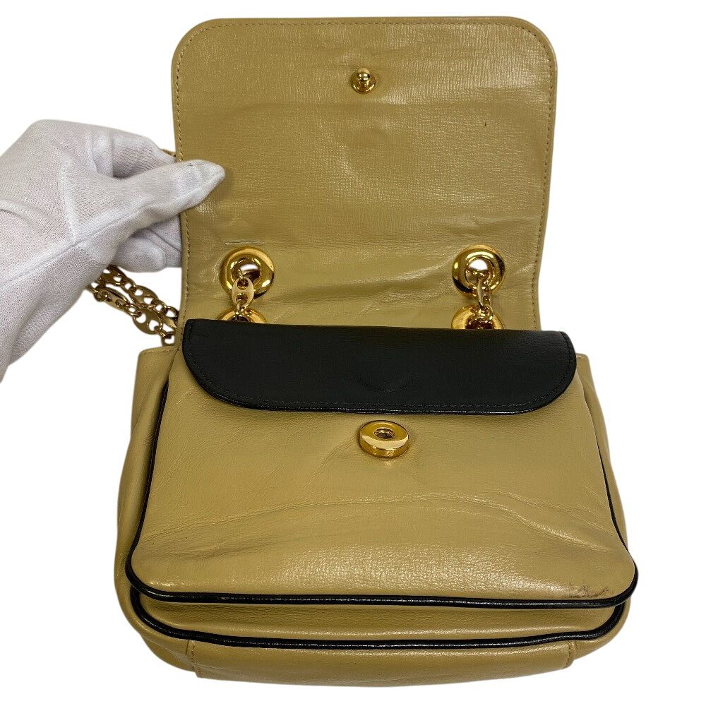 GUCCI Shoulder Bag 576423 leather beige Interlocking G