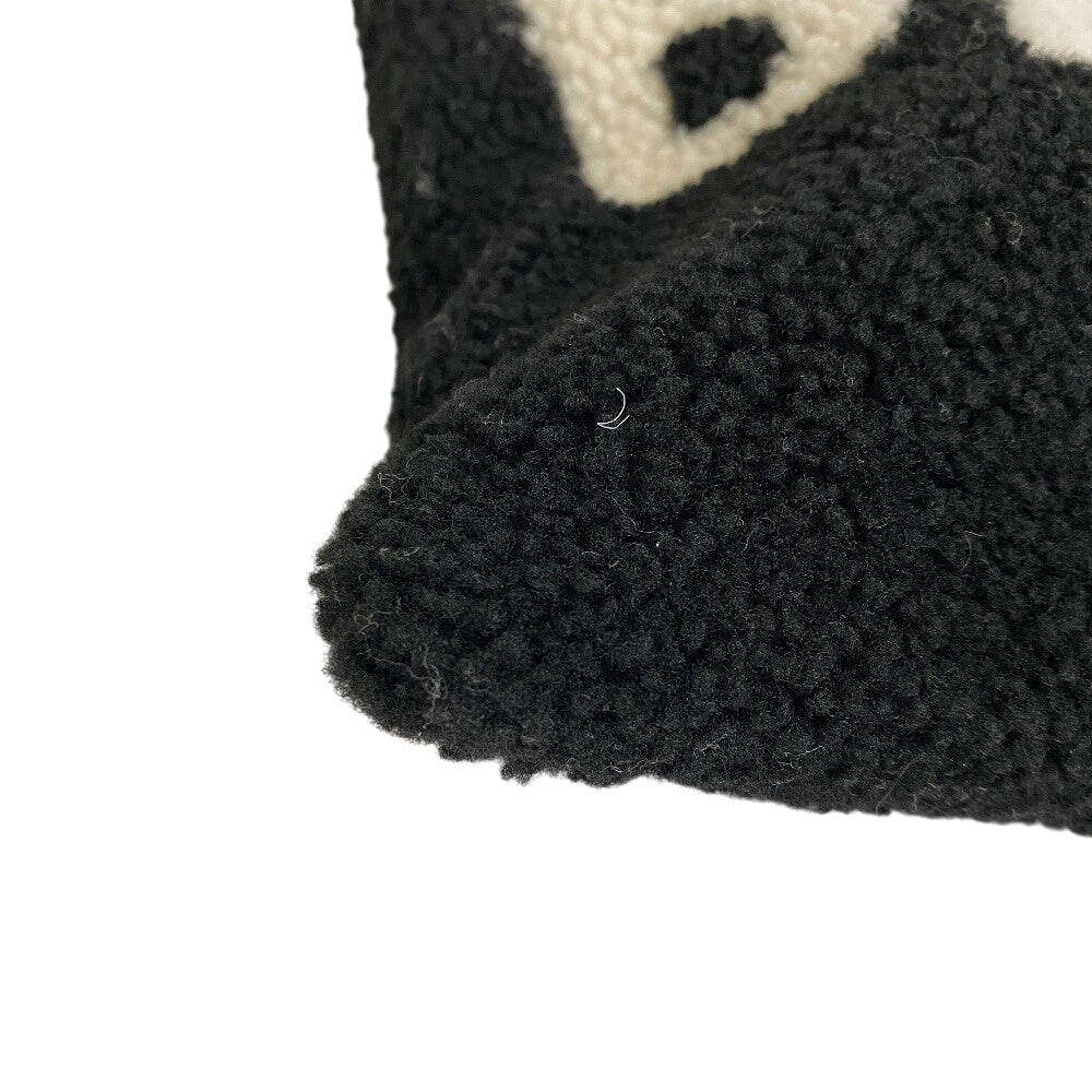 BALENCIAGA Clutch bag 492681 Mouton, shearling black