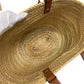 LOEWE Shoulder Bag Raffia, Leather beige Basket bag medium
