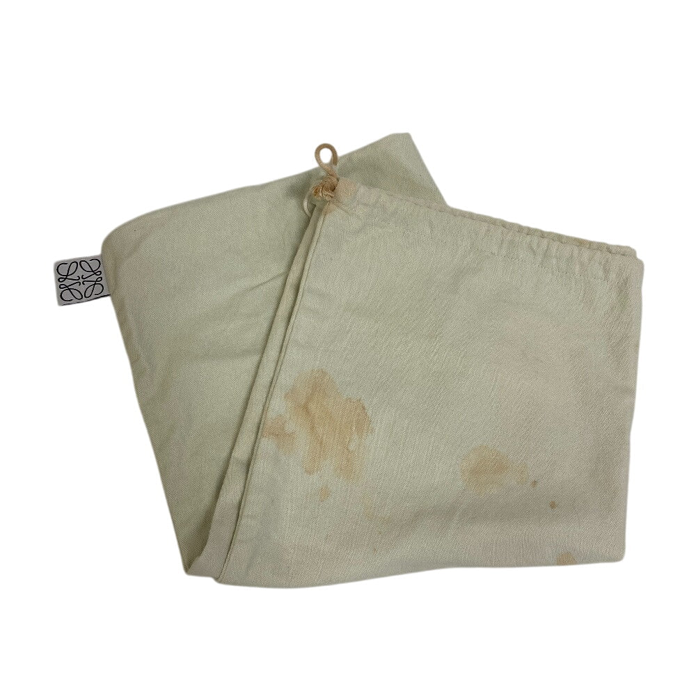 LOEWE Shoulder Bag Raffia, Leather beige Basket bag medium
