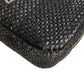 CHANEL Pouch straw Navy COCO Mark Deauville