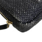 CHANEL Pouch straw Navy COCO Mark Deauville