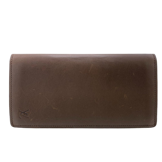LOUIS VUITTON Long Wallet Purse M85092 leather Brown Nomad Portefeuille Brother