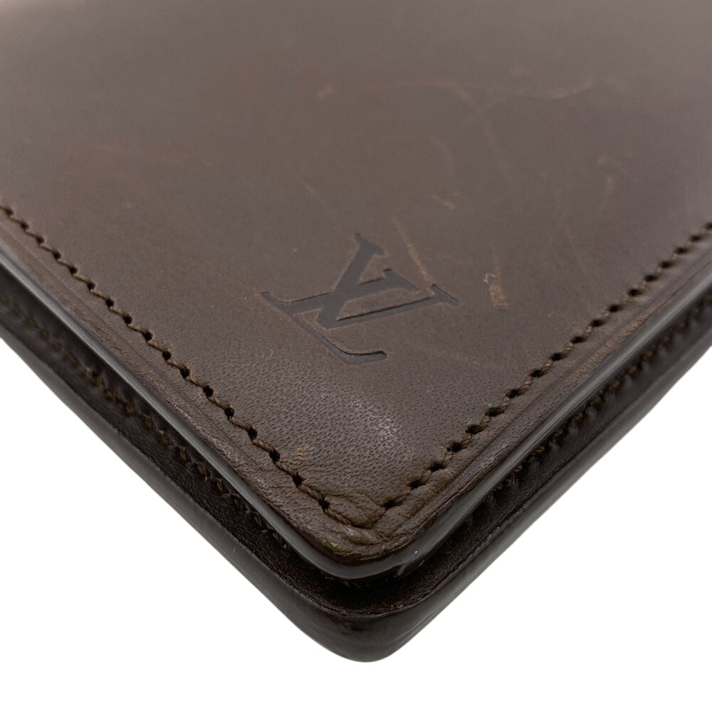 LOUIS VUITTON Long Wallet Purse M85092 leather Brown Nomad Portefeuille Brother