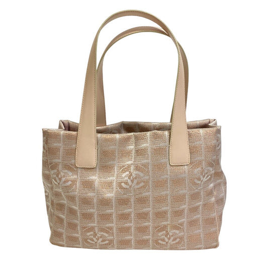 CHANEL Tote Bag Nylon beige New travel line Tote PM