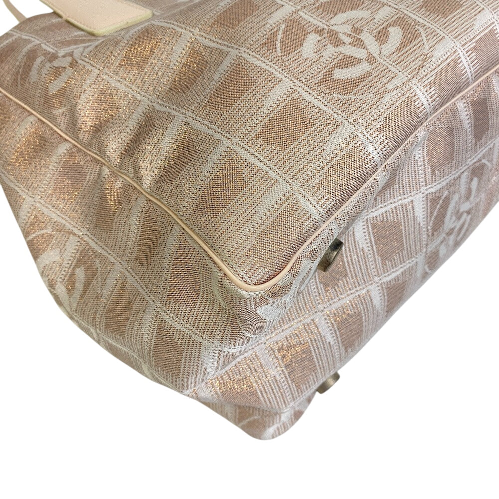 CHANEL Tote Bag Nylon beige New travel line Tote PM