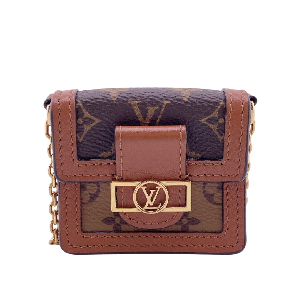 LOUIS VUITTON Accessory pouch M80250 Monogram Brown Monogram Micro Dauphine