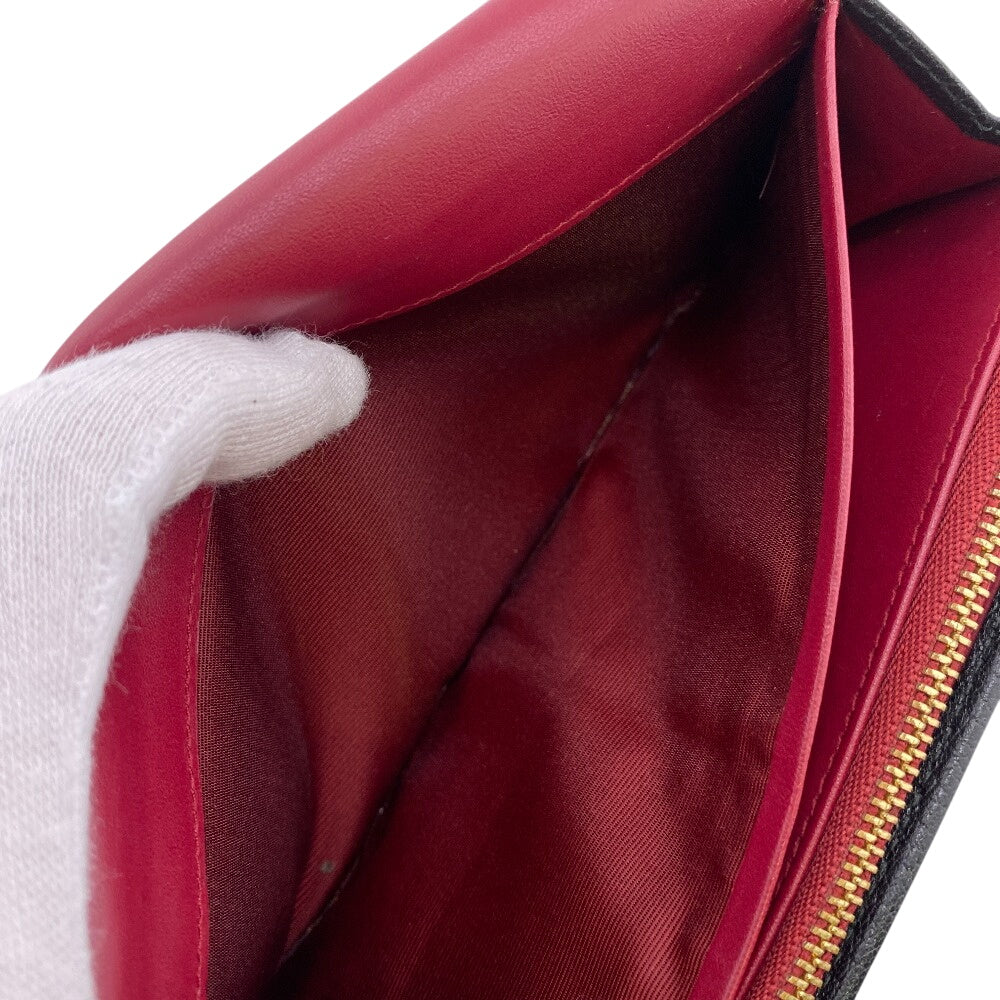LOEWE Long Wallet Purse leather black